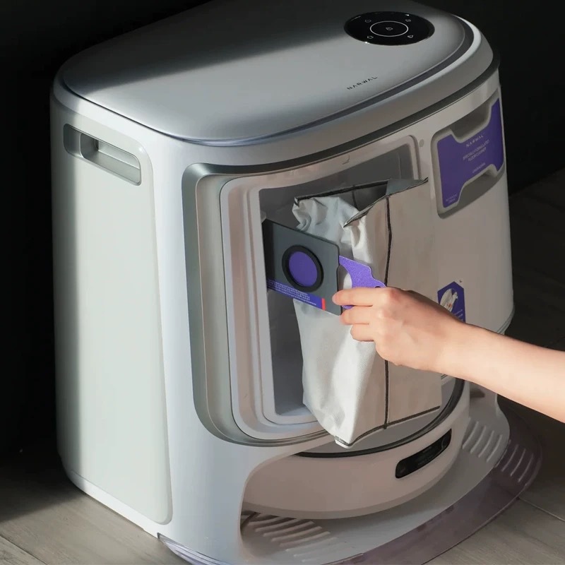 Antibacterial Dust Bags for Narwal Freo 002 / 002 Max Robot Vacuum, 2.5L Capacity, Auto-Seal Replacement Bags for Self-Empty Station