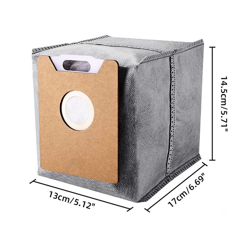 Dust Bags for Eufy G35+ / G40+ / G40 Hybrid+ Robot Vacuum, Replace T2954111, Auto-Seal Antibacterial Activated Carbon Bags for Self-Empty Station