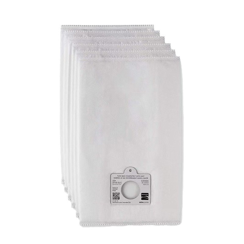 HEPA Dust Bags for Kenmore Type C/Q 5055 50558 53291, 6-Pack, Fits 21814 81214 81414 & Panasonic C-5 C-18 Canister Vacuums