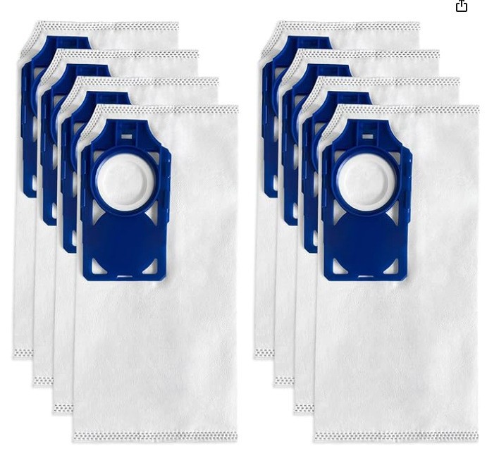 HEPA Dust Bags for Riccar RLH-6, Replacement for SupraLite R10 Series Upright Vacuums, Green Collar Self-Sealing