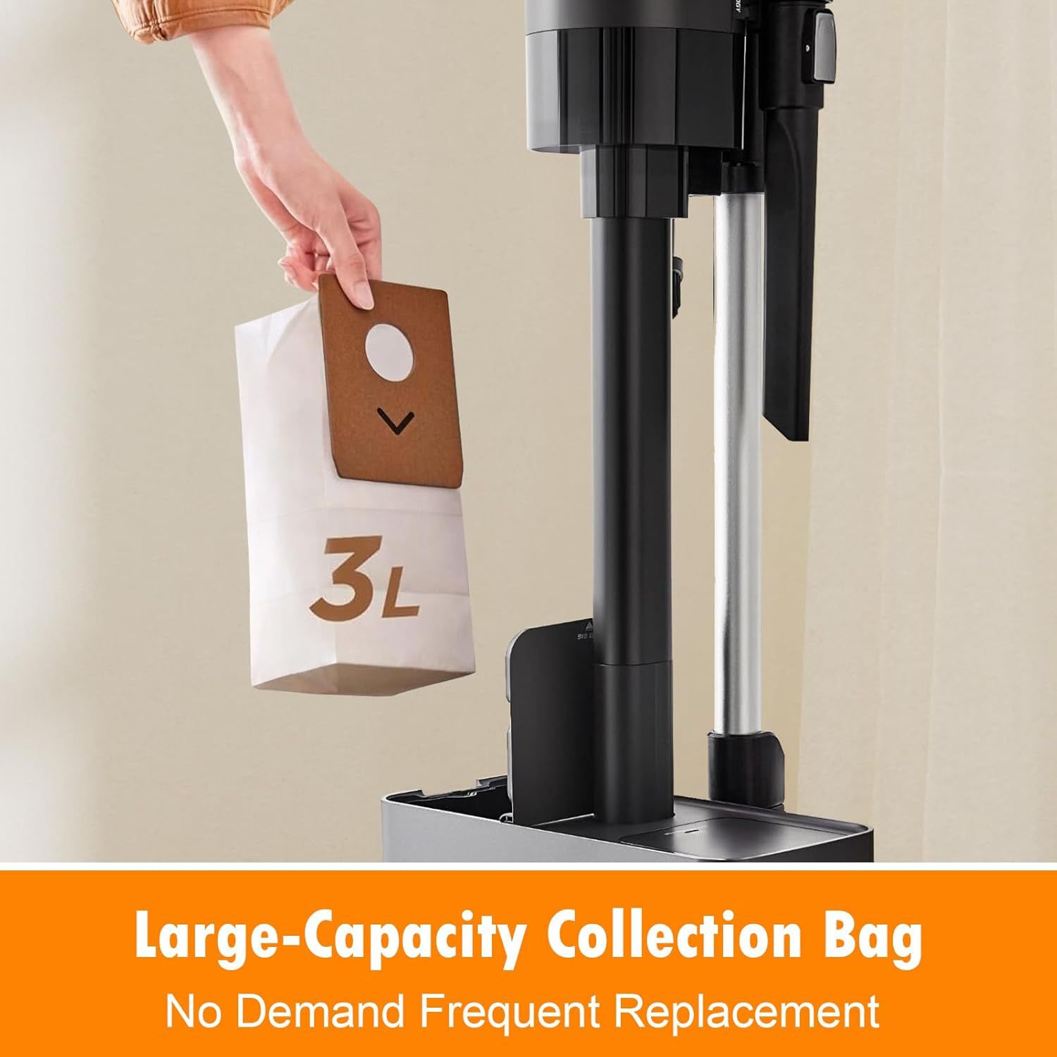 Dust Bags for Eureka Stylus Elite NEC490BL Cordless Vacuum, 3L Auto-Seal Replacement Dust Bags