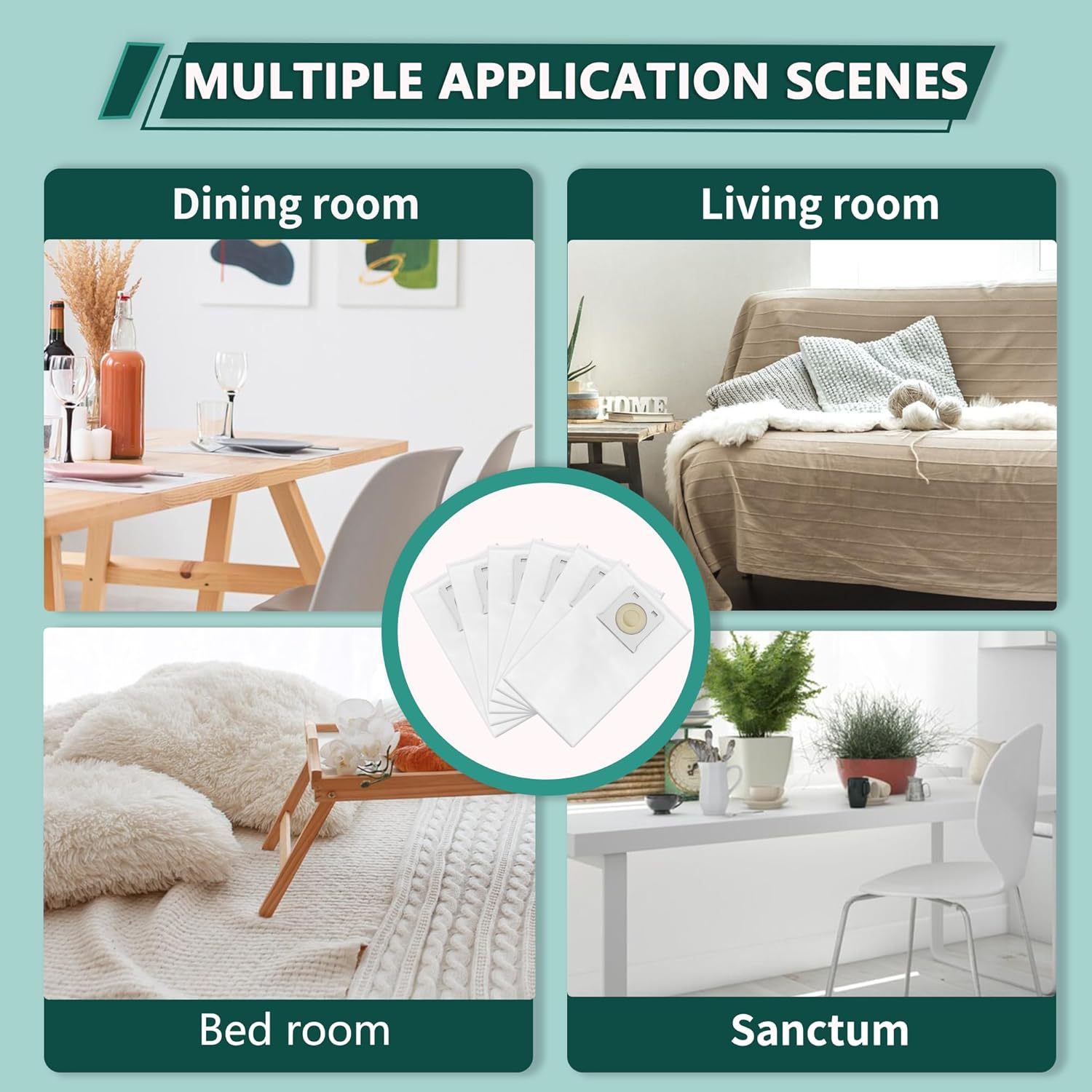 HEPA Dust Bags for Kenmore IB600 Intuition BU4018 BU4020 BU4021 BU4022 BU4050 Vacuum Cleaner, 3.0L, 6 Pack