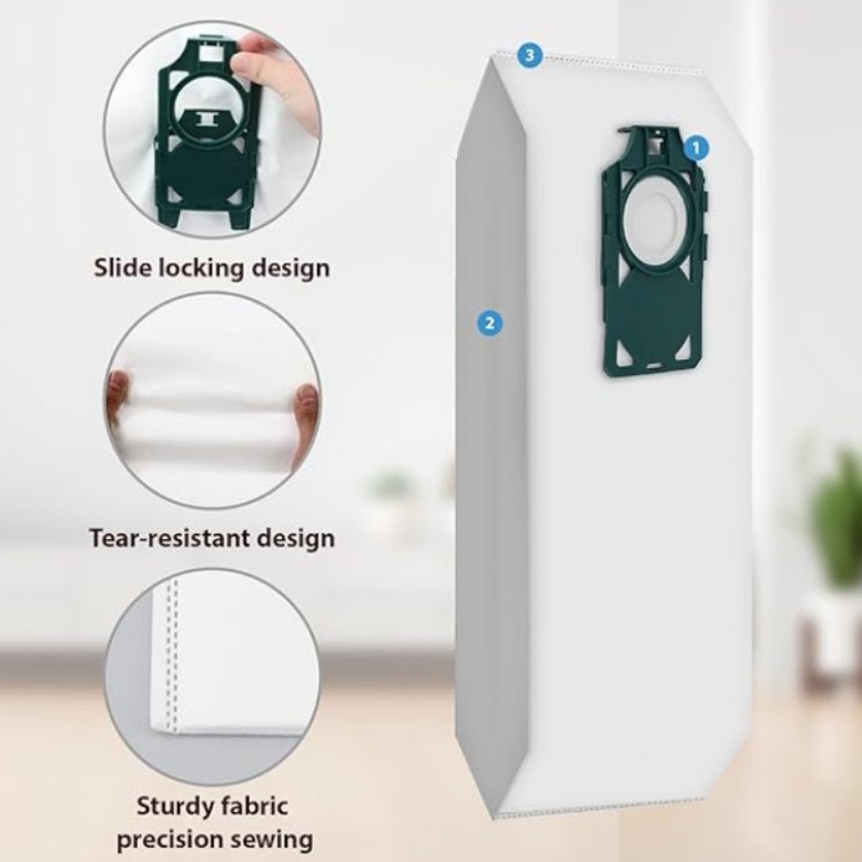 Dust Bags for Maytag M500, Riccar SupraLite R10S R10D R10O R10P R10CV, Replace RLH-6, 6 Pack