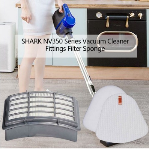 Filter Kit for Shark NV350, XFF350 Foam & Felt + XHF350 HEPA Filter, Replacement for Navigator Lift‑Away NV351 NV352 UV440 Vacuum Cleaners