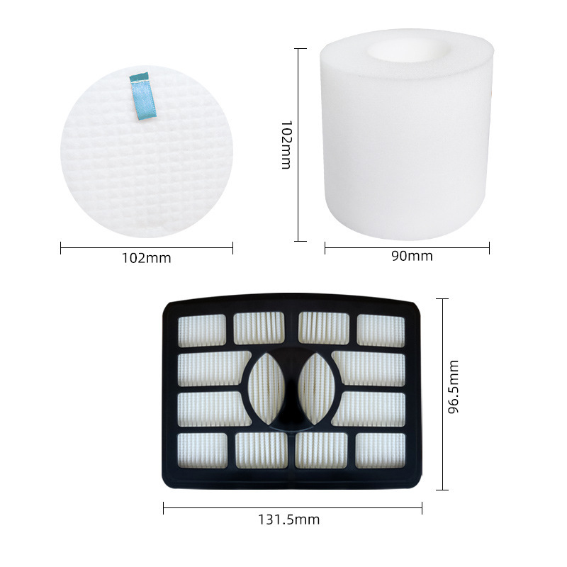 Filter Kit for Shark NV500, XFF500 Foam & Felt + XHF500 HEPA Filter, Replacement for Rotator Pro Lift‑Away NV501 NV502 NV505 NV510 NV520 UV560 ZU780 ZU785 Vacuum