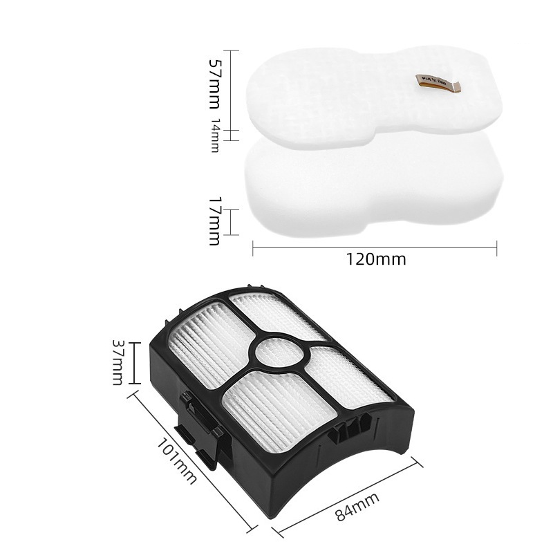 Filter Kit for Shark HZ3002 HZ3000, XFFKHZ3000 Foam & Felt + XHFHZ3000 HEPA Filter, Replacement for Stratos Ultralight Corded Stick Vacuum HZ4002 QS3000