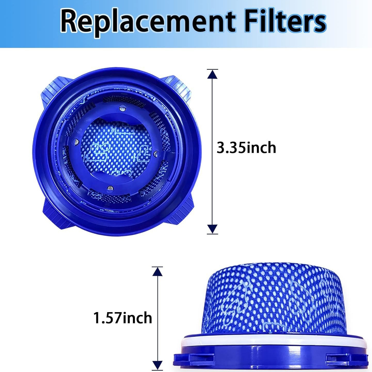 HEPA Filter for Samsung Jet 70 70+ 75 75+ 90, Replace DJ97-00670A, Washable Pre & Post Motor Filter for Jet 60 VS7000 VS7500 VS9000 Vacuums