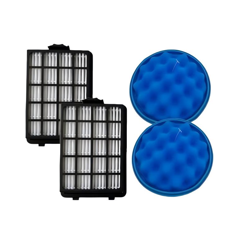 Filter Kit for Samsung SC07 SC11 SC12 SC15 Series Vacuum Cleaners, Replace DJ97-01962A/B DJ63-01467A, Post Motor HEPA Filter + Pre Motor Sponge Filter