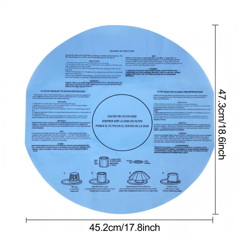 Shop-Vac 9010700 Filter Sleeve Fits MACS-200D SS11-450 VF2002 9013700 905-85