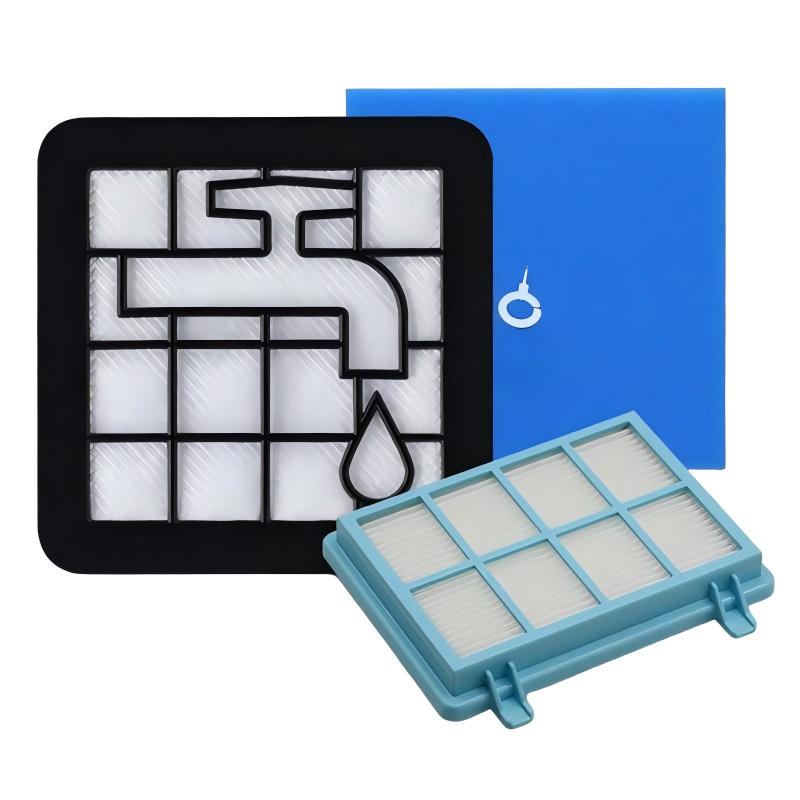 Filter Set for Philips FC9515 FC9516 FC9331 FC8632 FC9576 FC8010, Washable Pre-Filter + HEPA Filter, Replaces FC8010/01