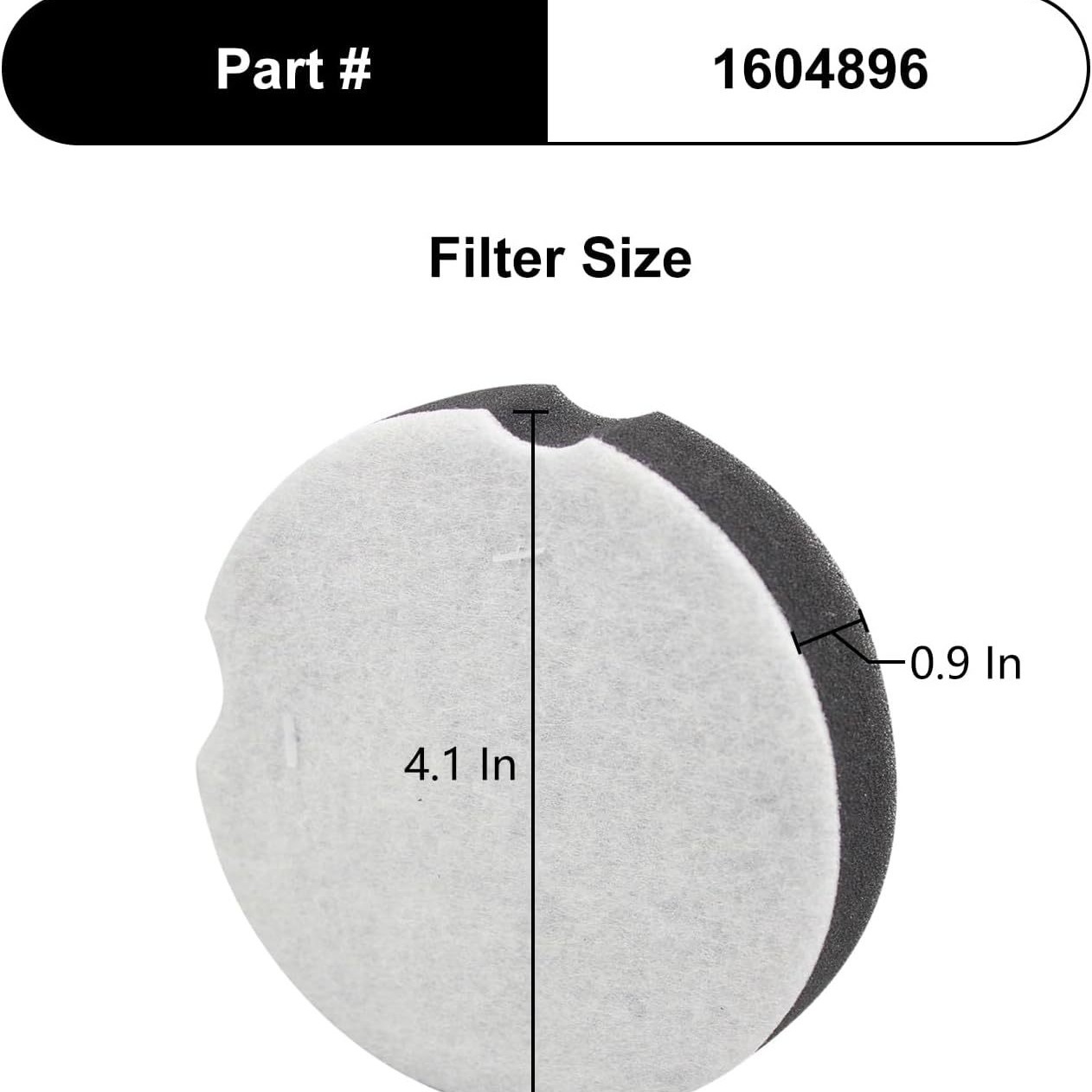 Pre Filter Replacement for Bissell PowerForce 1520 Series  vacuum cleaners