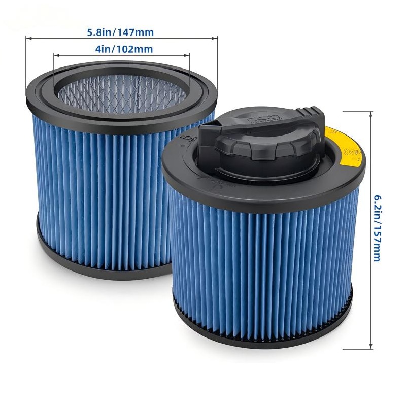 DXVC4002 Wet/Dry Vac Filter Replacement for DEWALT Wet/Dry Shop Vacuums