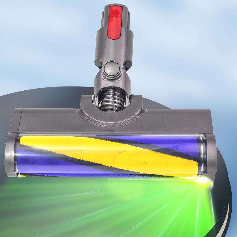 Motorized Soft Roller Floor Head with Green Laser Detection for Dyson V7 V8 V10 V11 V15 Cordless Vacuums