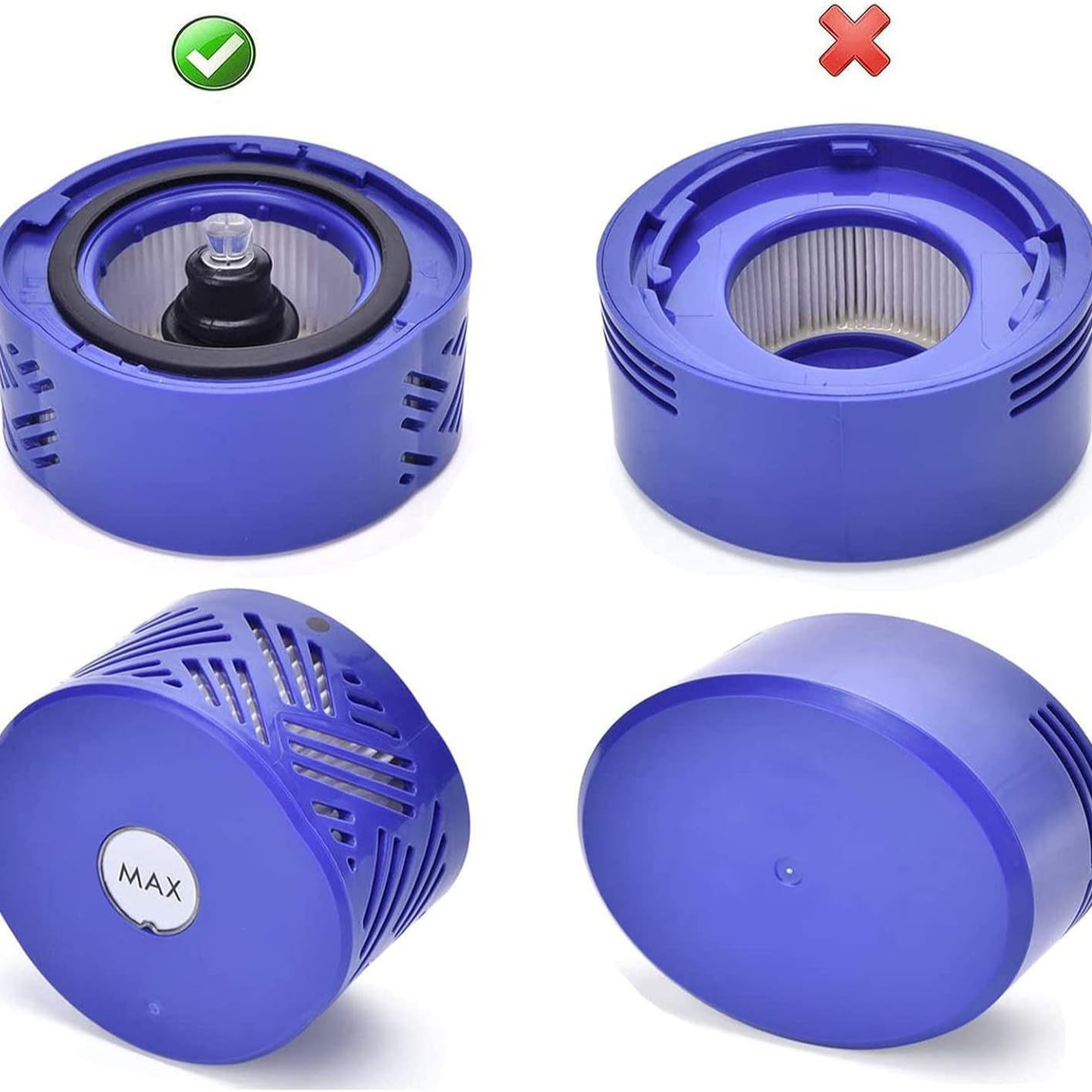 Post Motor HEPA Filter Replacement for Dyson V6 Absolute, DC58, DC59 Vacuum Cleaners