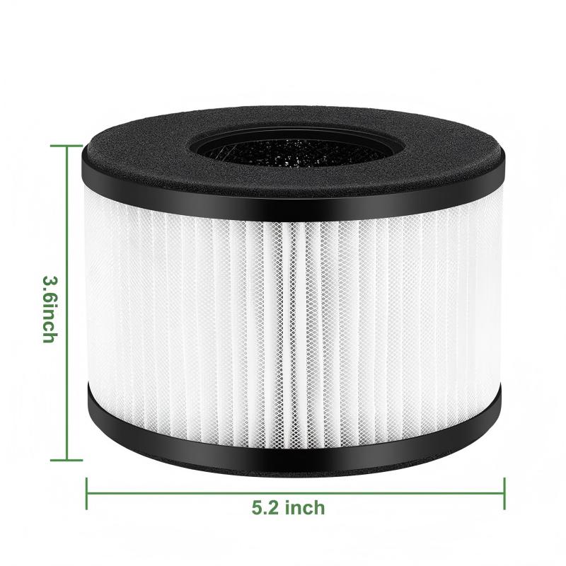 Partu BS-03 Replacement Filter H13 True HEPA & Activated Carbon Filter for Partu BS-03 Air Purifier