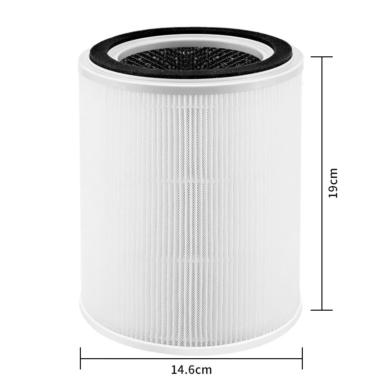 TOPPIN TPAP001 Replacement Filter H13 True HEPA & Activated Carbon Filter for Comfy Air C2 Air Purifier, Part # TPFF001