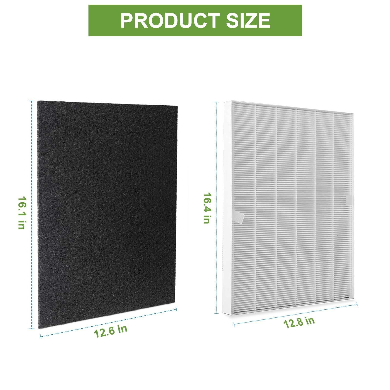 Winix 115115 Filter A (Size 21) Replacement Kit True HEPA + 4 Activated Carbon Pre-Filters for Winix C535, 5300-2, 6300, P300 Air Purifiers