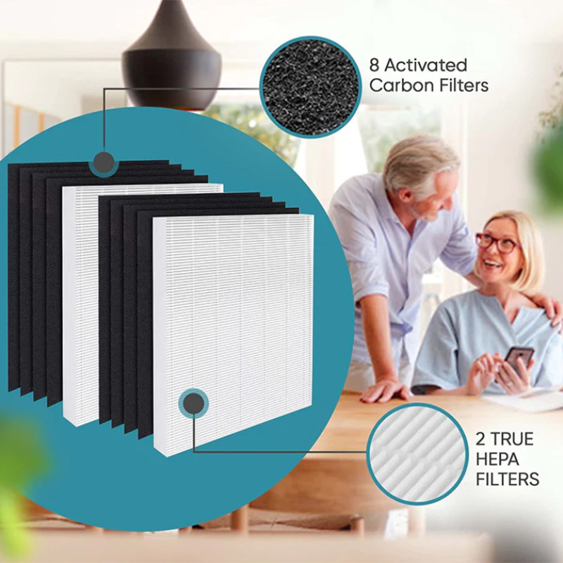 Winix 113050 Filter C / Filter S Replacement Kit True HEPA + 4 Activated Carbon Pre-Filters for Winix C545, B151, P150, 9300 Air Purifiers