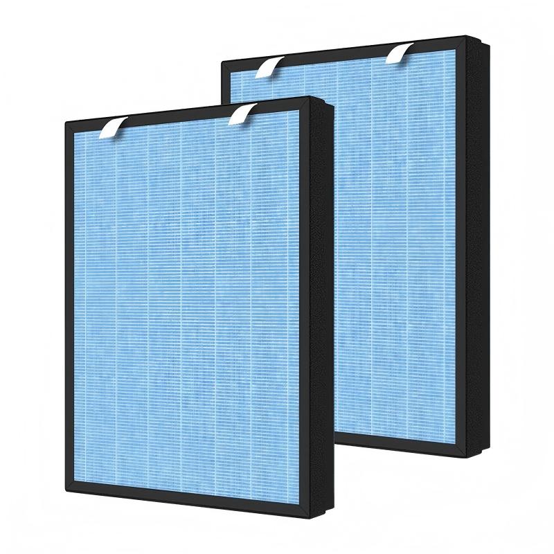 HATHASPACE HSP002 Replacement Filter, 4-in-1 H13 True HEPA & Activated Carbon Filter Compatible with HATHASPACE Smart True 2.0 Air Purifier