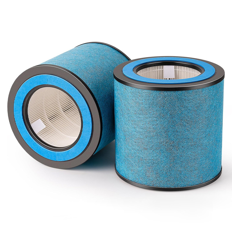 Shark HP100 Series Replacement Filter, 3-in-1 H13 True HEPA & Activated Carbon Filter for HP100/HP101/HP102/HP132/HP152 Air Purifiers, Replaces HE1FKPET/HE1FKBAS