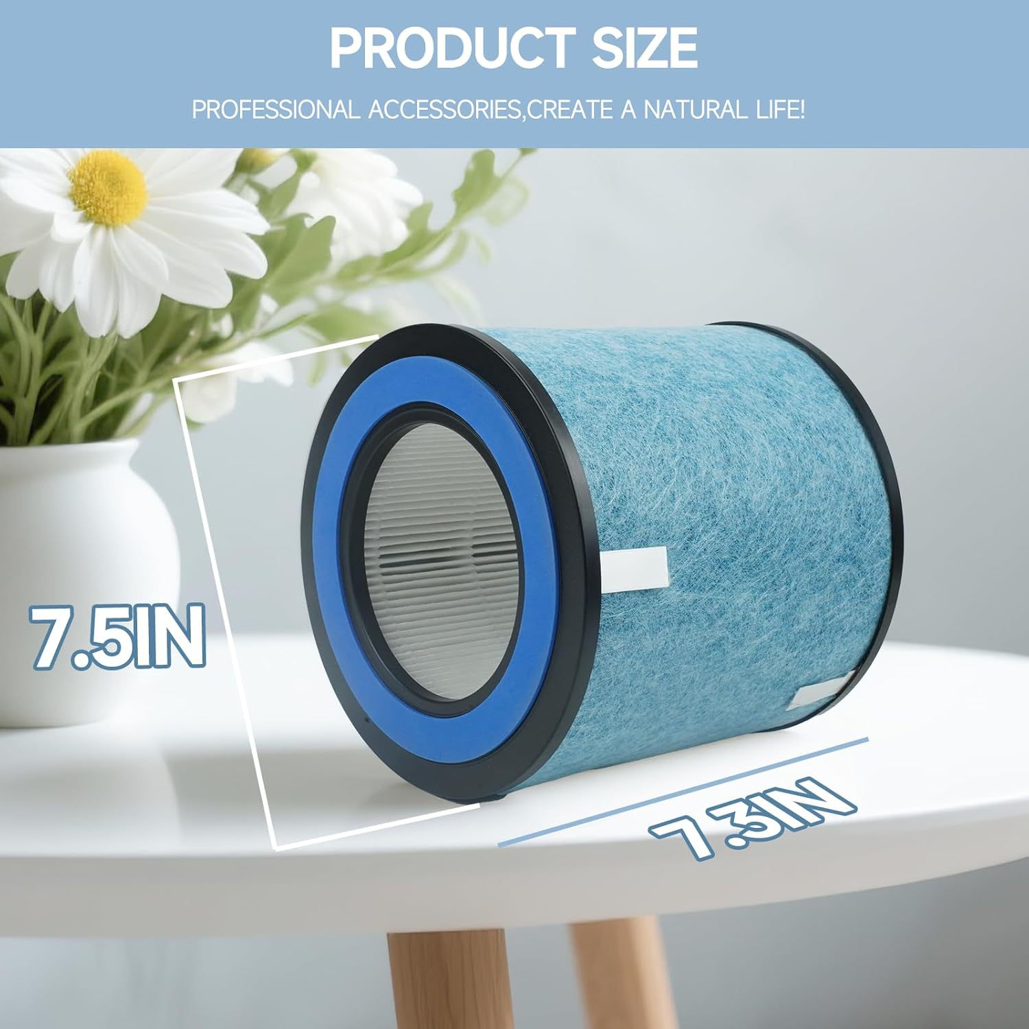 Shark HP100 Series Replacement Filter, 3-in-1 H13 True HEPA & Activated Carbon Filter for HP100/HP101/HP102/HP132/HP152 Air Purifiers, Replaces HE1FKPET/HE1FKBAS