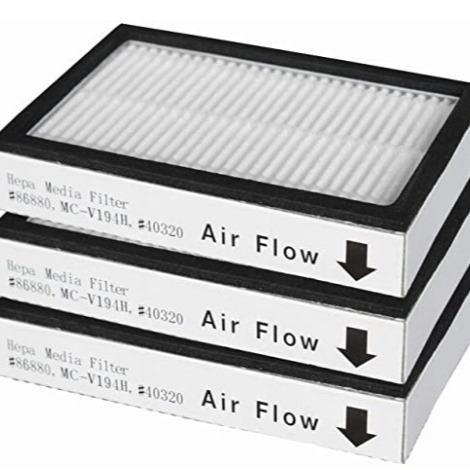 Replacement HEPA Filter for Kenmore EF-2 86880 40320, Washable Exhaust Filter Fits Kenmore Progressive Canister & Upright Vacuums, Replaces Panasonic MC-V194H